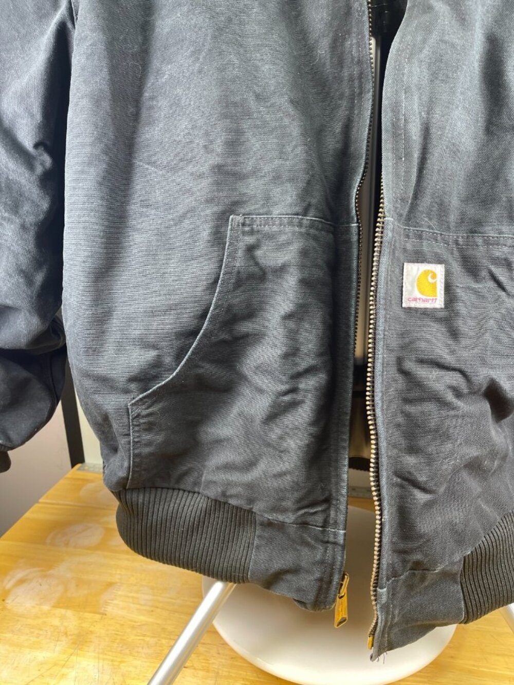 Carhartt J140 Black Duck Active Jacket USA Made Quilt Lined 4XL - Picture 4 of 16